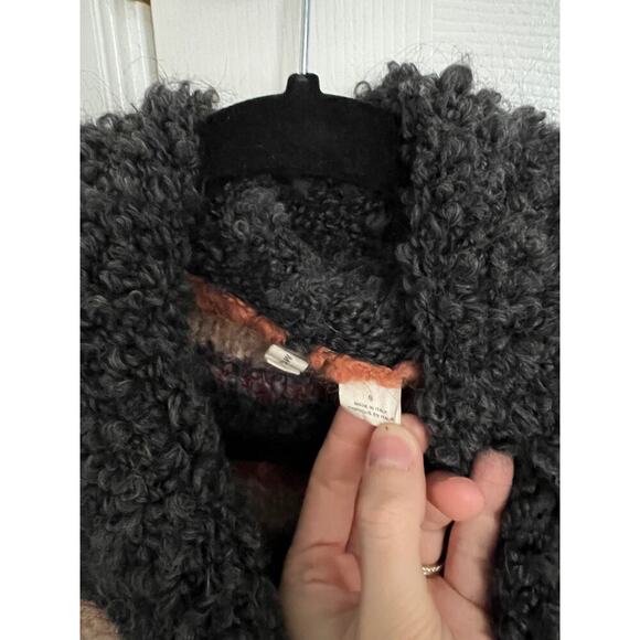 Moth by Anthropologie Italian Wool Earth Tone Striped Turtleneck Sweater - Picture 4 of 7